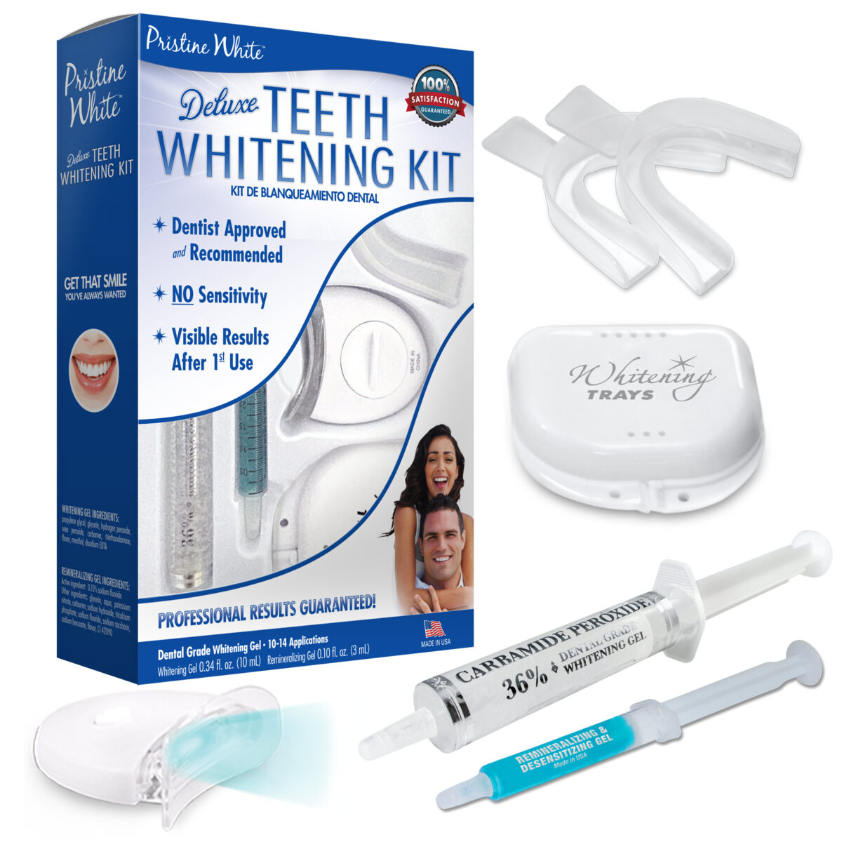 Pristine White Deluxe Teeth Whitening Kit
